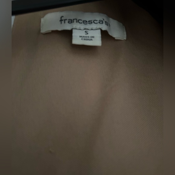 Francesca’s Black Lace Long Sleeve V-Neck Romper Size Small - Picture 5 of 5